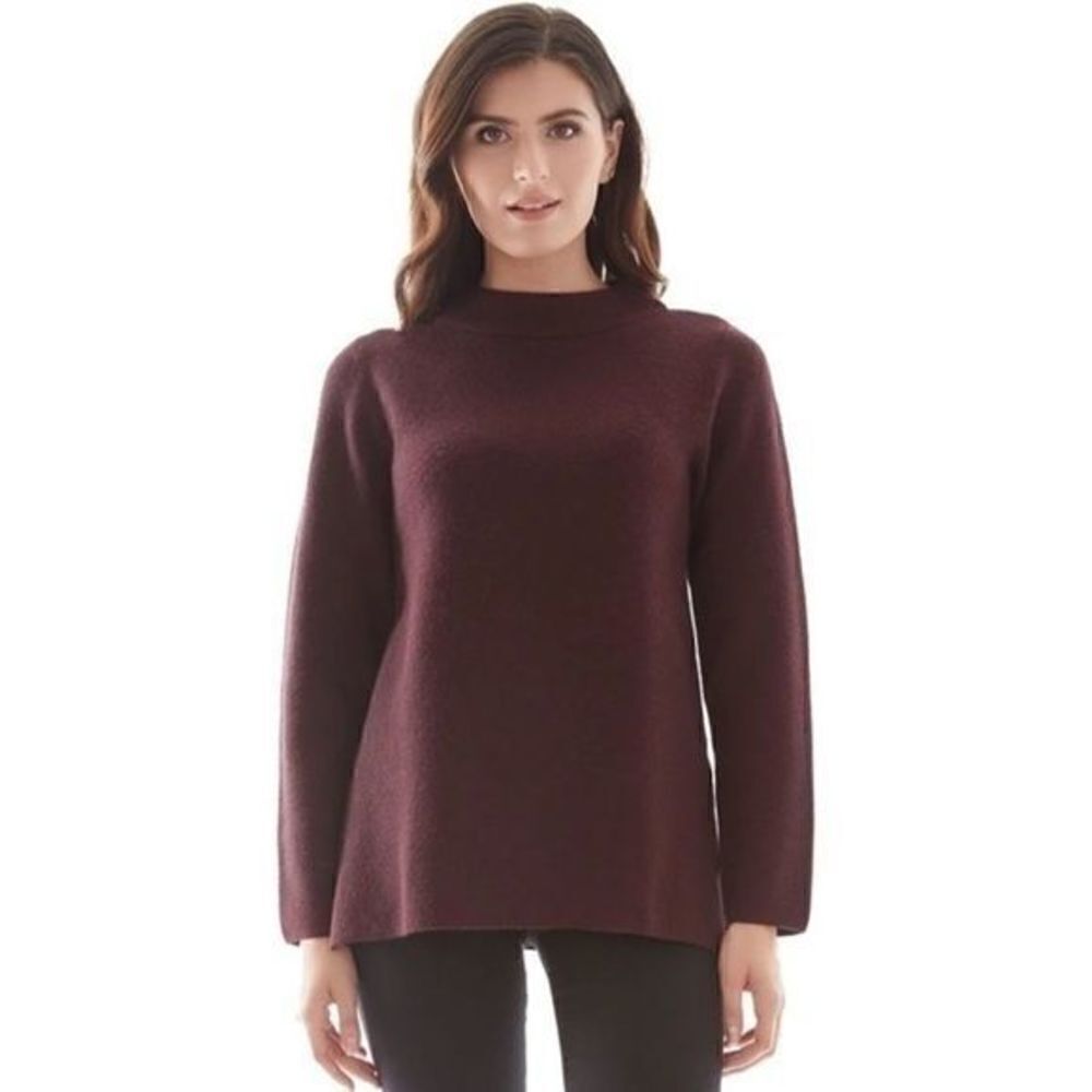 Apt. 9 Funnel Neck Pullover Sweater in Black Small